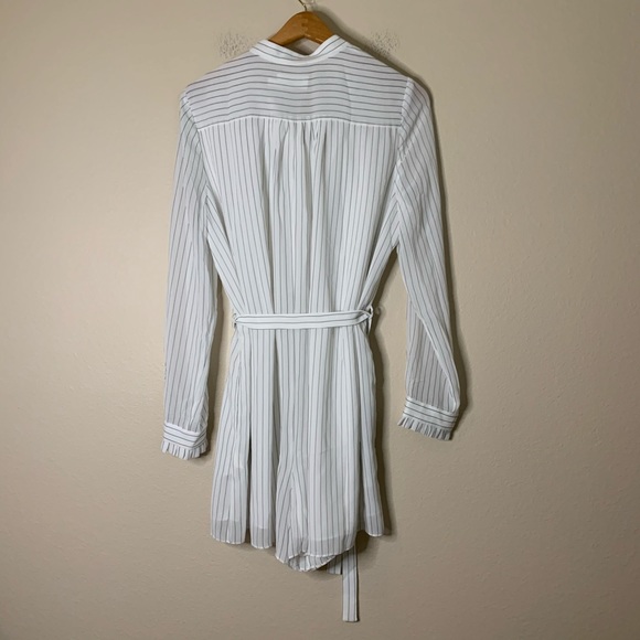 27 NWOT Zimmermann White Striped Ruffle Jumpsuit Romper 10 - Picture 8 of 14